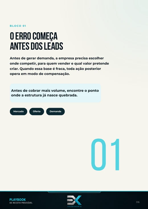Página do bloco 1: o erro começa antes dos leads
